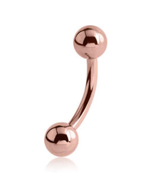 Rose Gold Curved Barbell