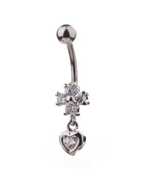 Crown of Hearts Belly Ring