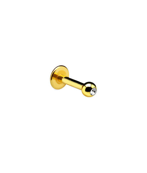 Golden Gem Labret Stud