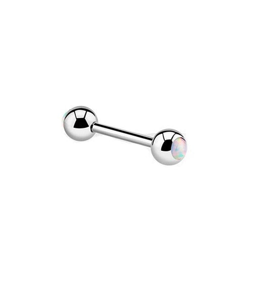 Opal Glow Barbell Tongue Ring