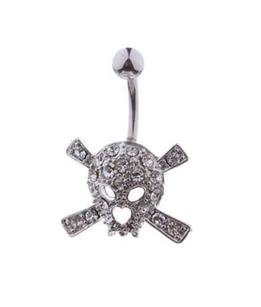Rebel Heart Skull Belly Ring