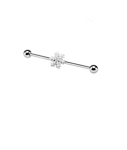 Snowflake Shine Industrial Barbell